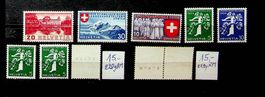 SUISSE TIMBRES NEUFS** 1938-1939 /U266