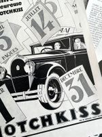 Hotchkiss Cars - 4 Alte Werbungen / Publicités 1931/32