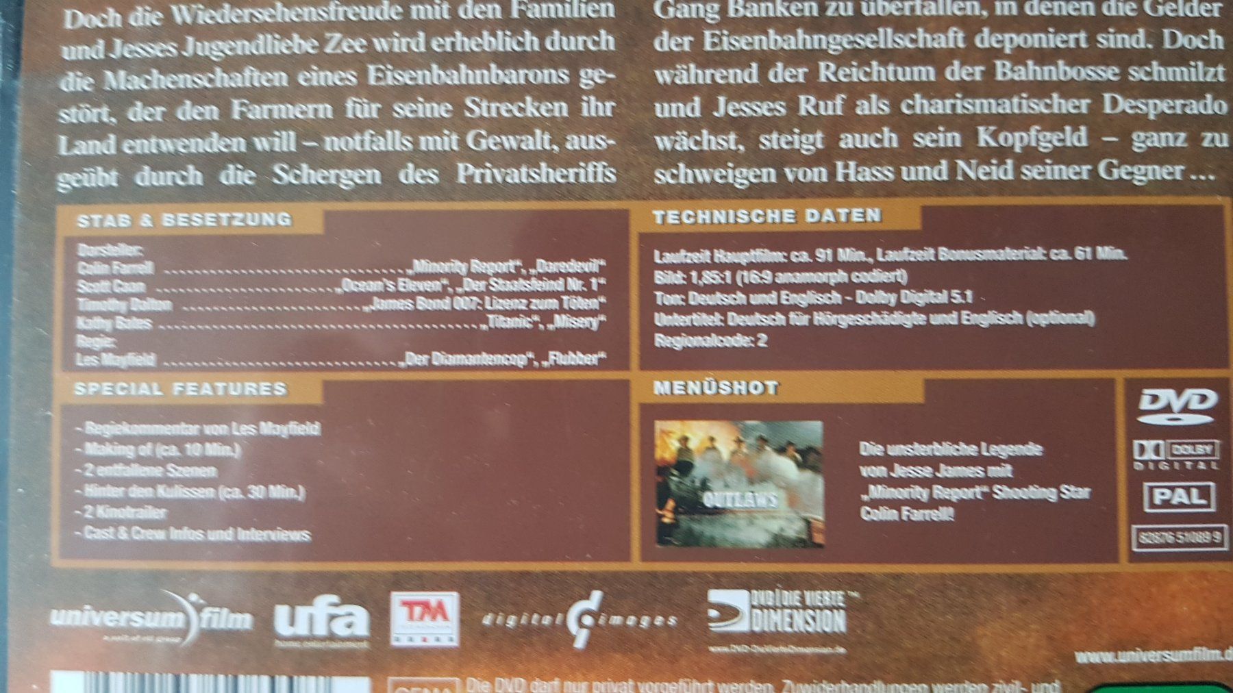 Tous les DVDs: DVD Amerikan Outlaws – D'occasion à Oetwil am See par fineli2 1