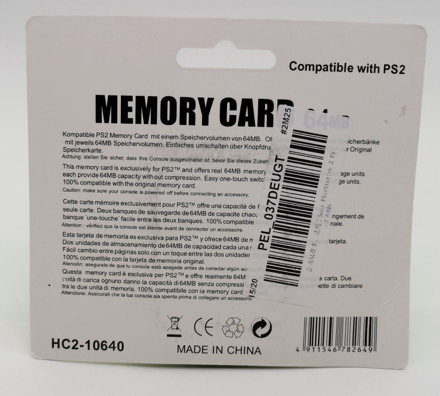 Memory unit & Memory card: PS2 - Memory Card - 64MB – Nuovo e nell'imballaggio originale da Niederglatt ZH venduto da RetroBros 1