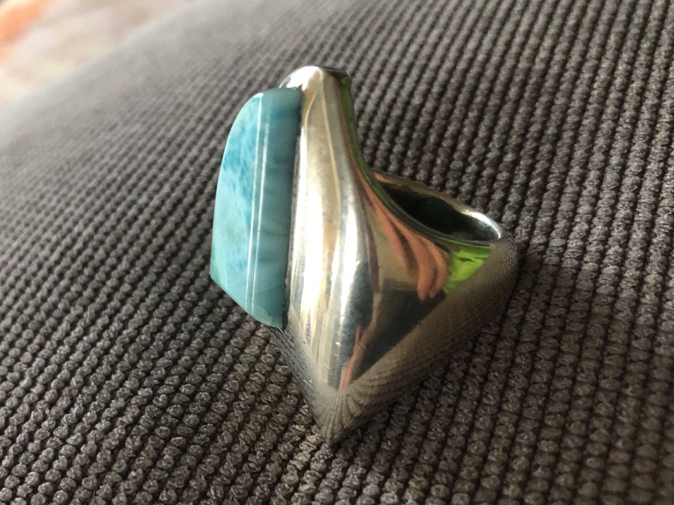 Anelli: LARIMAR Silber " Biker " Ring !!!  Grösse : 61 – Nuovo (secondo la descrizione) da Seftigen venduto da tigers12 2