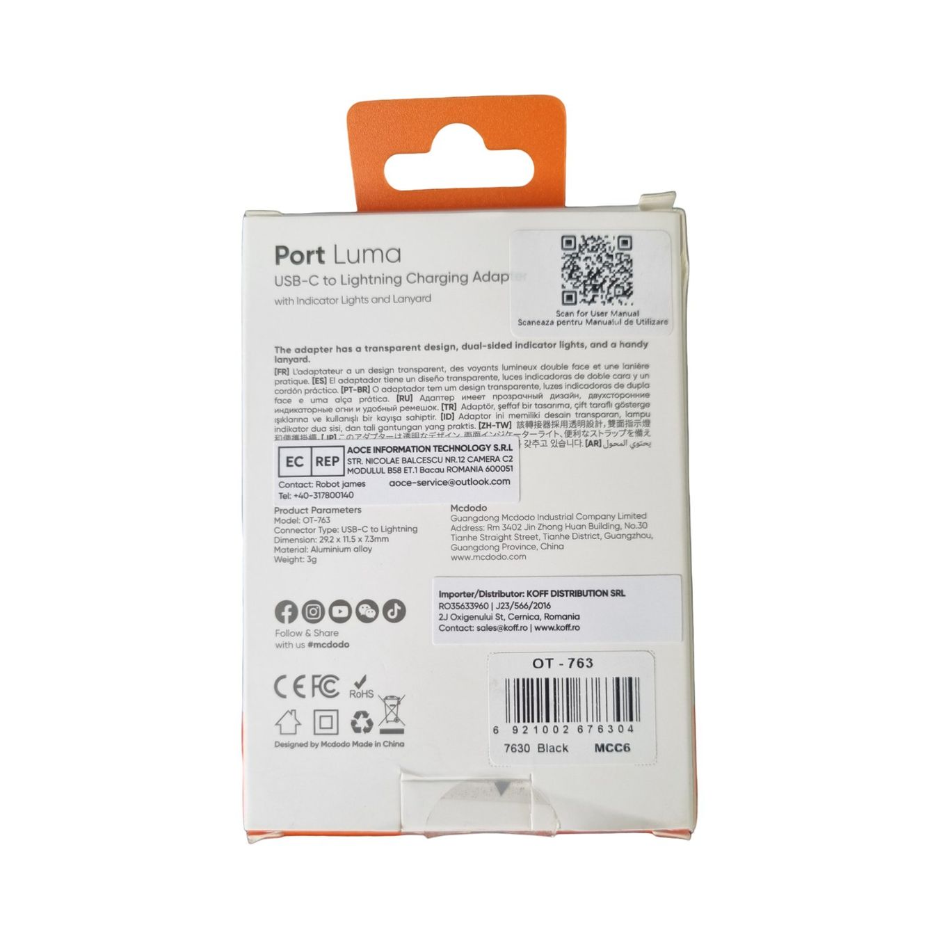 Unità & Adattatore: MCDODO Port Luma USB-C auf Lightning Adapter – Nuovo (secondo la descrizione) da Wangen b. Olten venduto da Restwert_Wangen 1