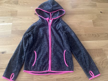Fleecejacke Mädchen dunkelgrau von Pink Grösse 140 