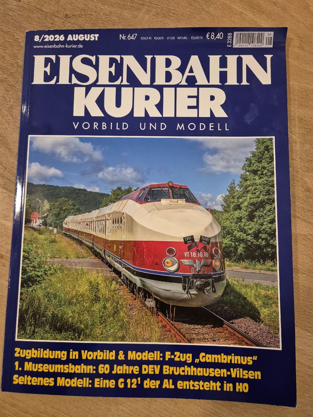 Revues & Magazines: Eisenbahn Kurier 8/2026 – D'occasion à Ehrendingen par Amigo5