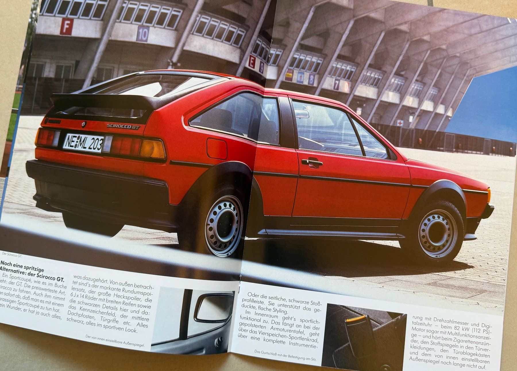 VW Documenti: VW SCIROCCO – ORIGINALPROSPEKT von 1986 – Usato da Oberdiessbach venduto da CLAREN14 3