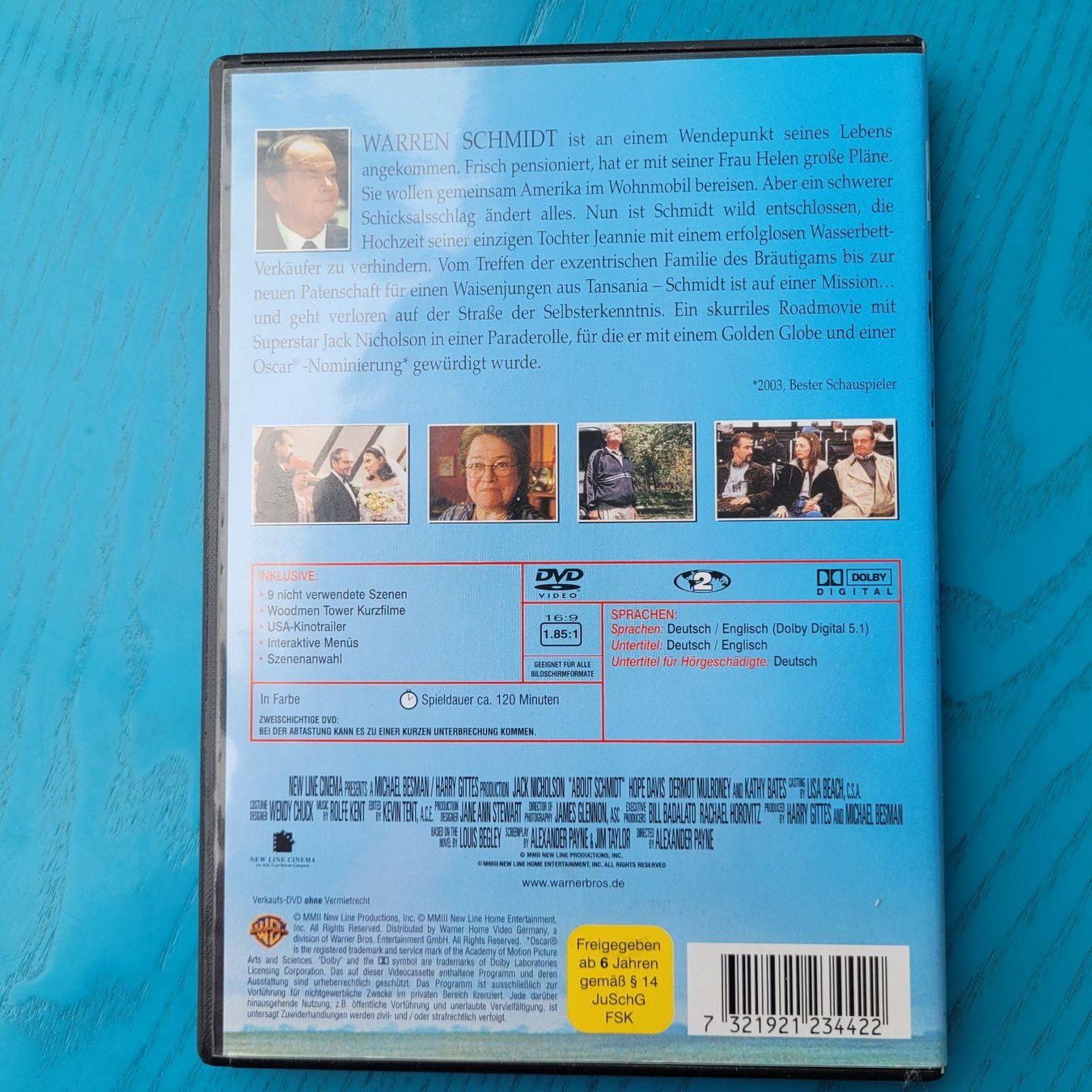 Tutti i DVDs: About Scmidt- Jack Nicholson / DVD – Usato da SCHÜBELBACH venduto da CoKaHa 1