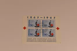 Schweiz Briefmarken Block 100 J. Rotes Kreuz 1963 gest.