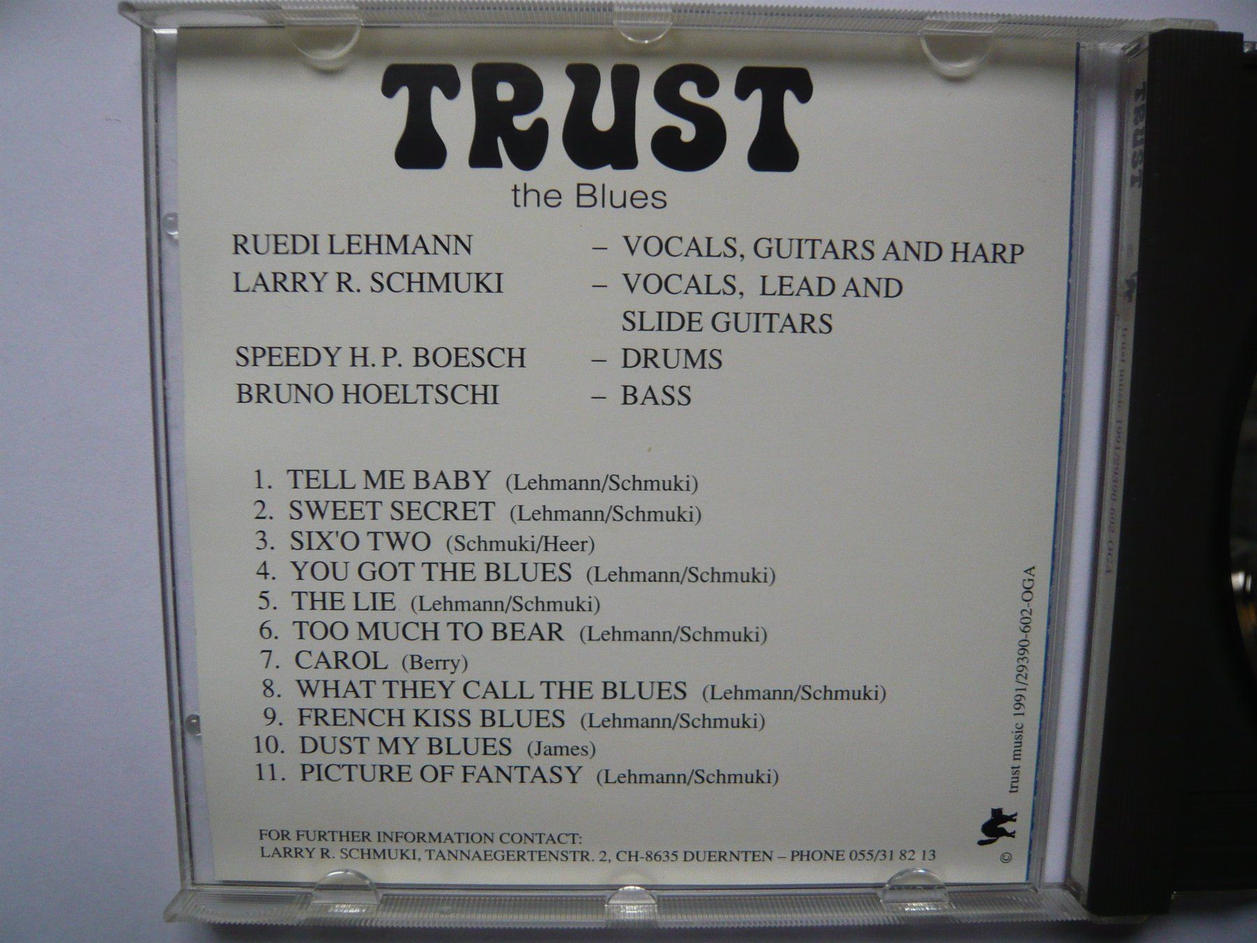 CDs: TRUST Trust The Blues – Gebraucht aus Winterthur von Cajun 1