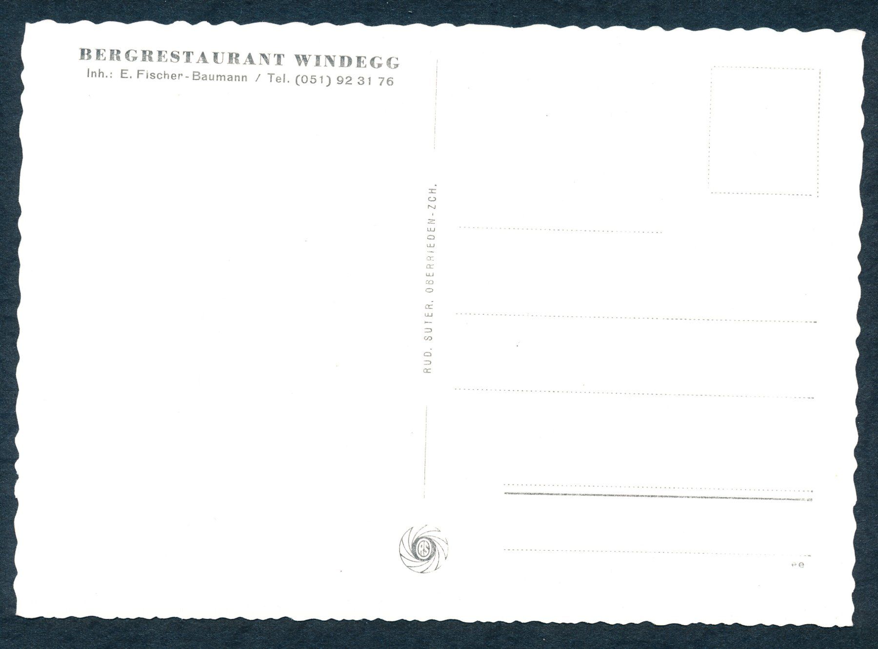 Cartoline postali: Albispass / Langnau am Albis - Restaurant Windegg – Usato da Langnau am Albis venduto da  1