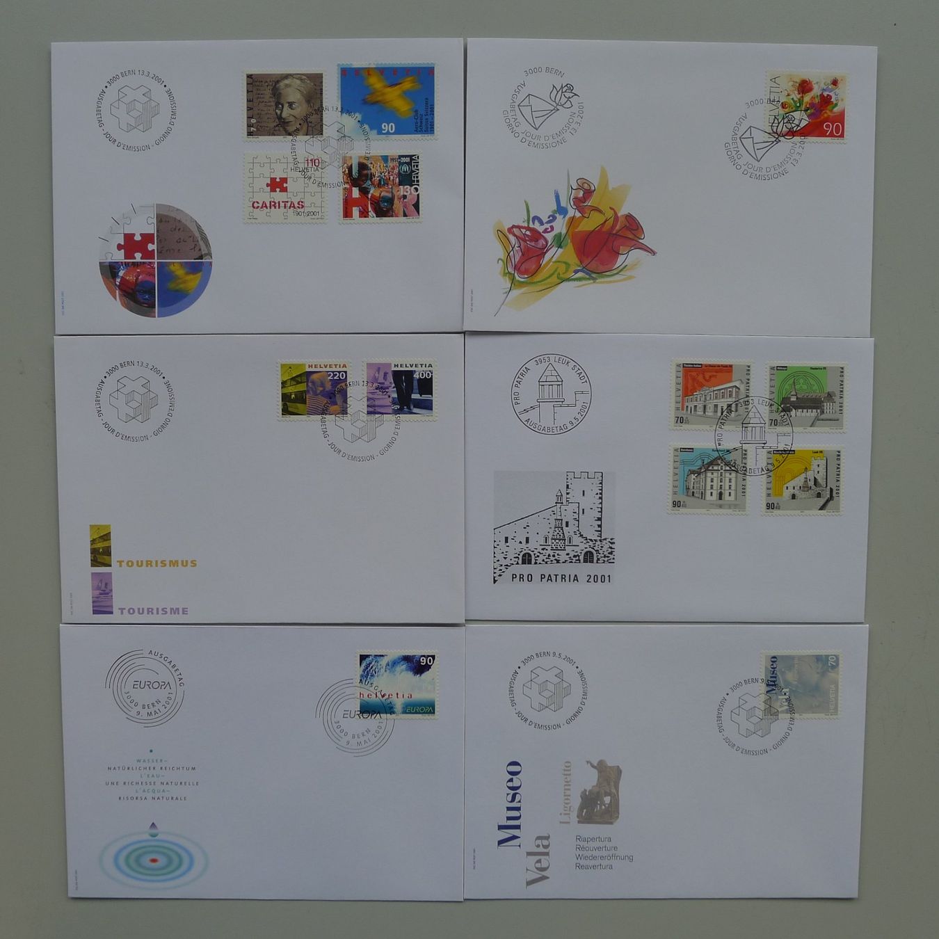 Tutti i francobolli: 2000-2004, FDC Sammlung, total 103 Stück, neuwertig! – Usato da Sursee venduto da Luzernerraute 4