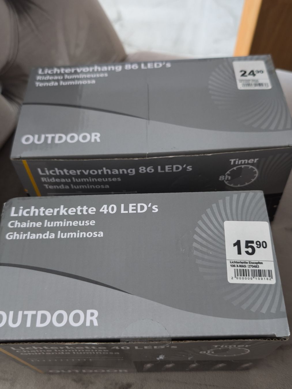 Ghirlande e barre luminose: Zwei Led Lichtkette – Nuovo e nell'imballaggio originale da Busswil BE venduto da asi_r552