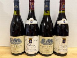 4 Weine: 2x Volnay 1998 und 2x Chateau de Chorey 2000