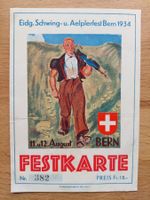 Alte Festkarte Eidg. Schwing- u. Aelplerfest Bern 1934