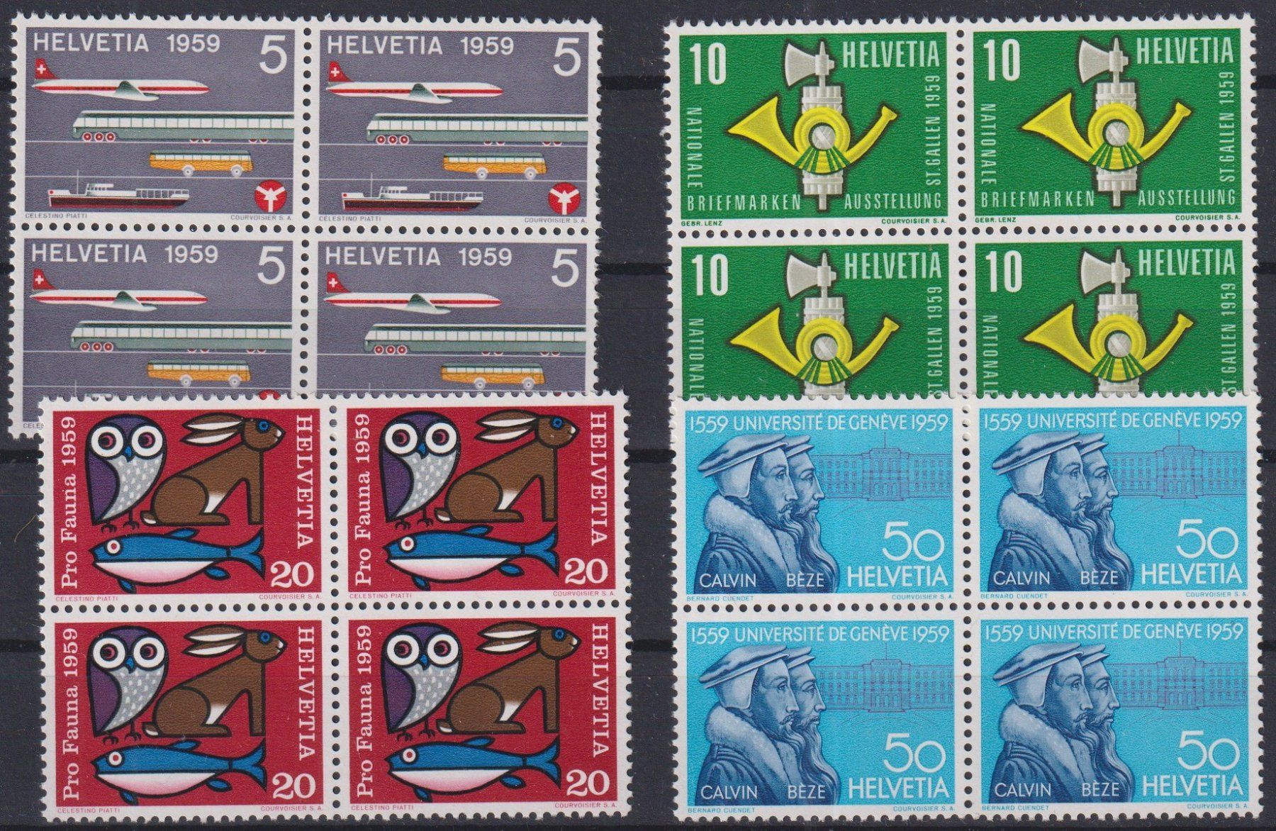 Alle Briefmarken: F1) Satz 343-346, 4.Block, postfrisch – Gebraucht aus Claro von Chanty7