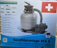 Sandfilteranlage SFA 8 für Pools, top Zustand, neu