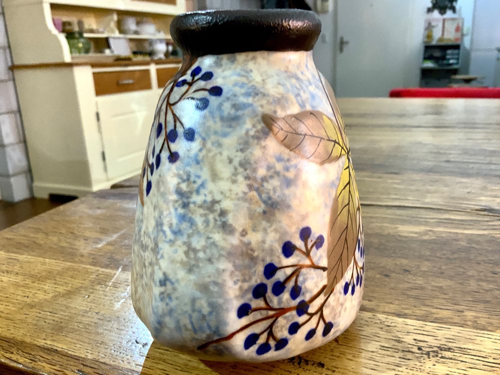 LOUIS AUGUSTO DAGE ART DECO VASE UM 1930 FRANKREICH, SIGNIER (Gebraucht ...