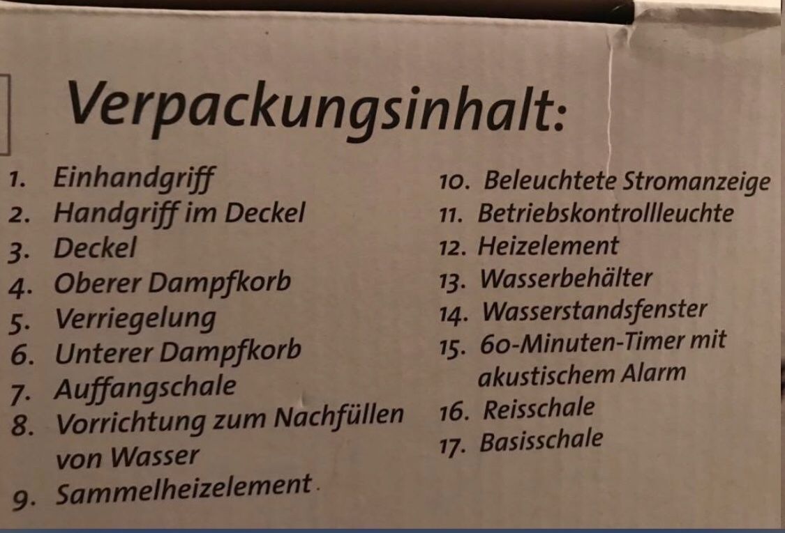 Appareils de cuisine: Dampfgargerät Steamer   Neu – Neuf avec emballage d'origine à Frauenfeld par berk39 6
