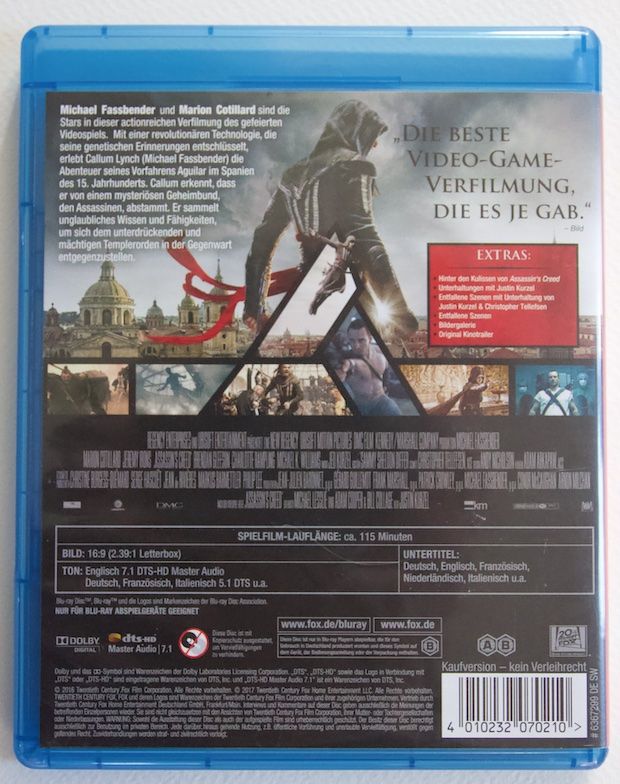Tutti i DVDs: Assassin's Creed bluray – Usato da Zofingen venduto da decidua 1