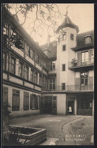 Cartoline postali: AK Basel, Erlacherhof – Usato da Berlin venduto da bartko-reher