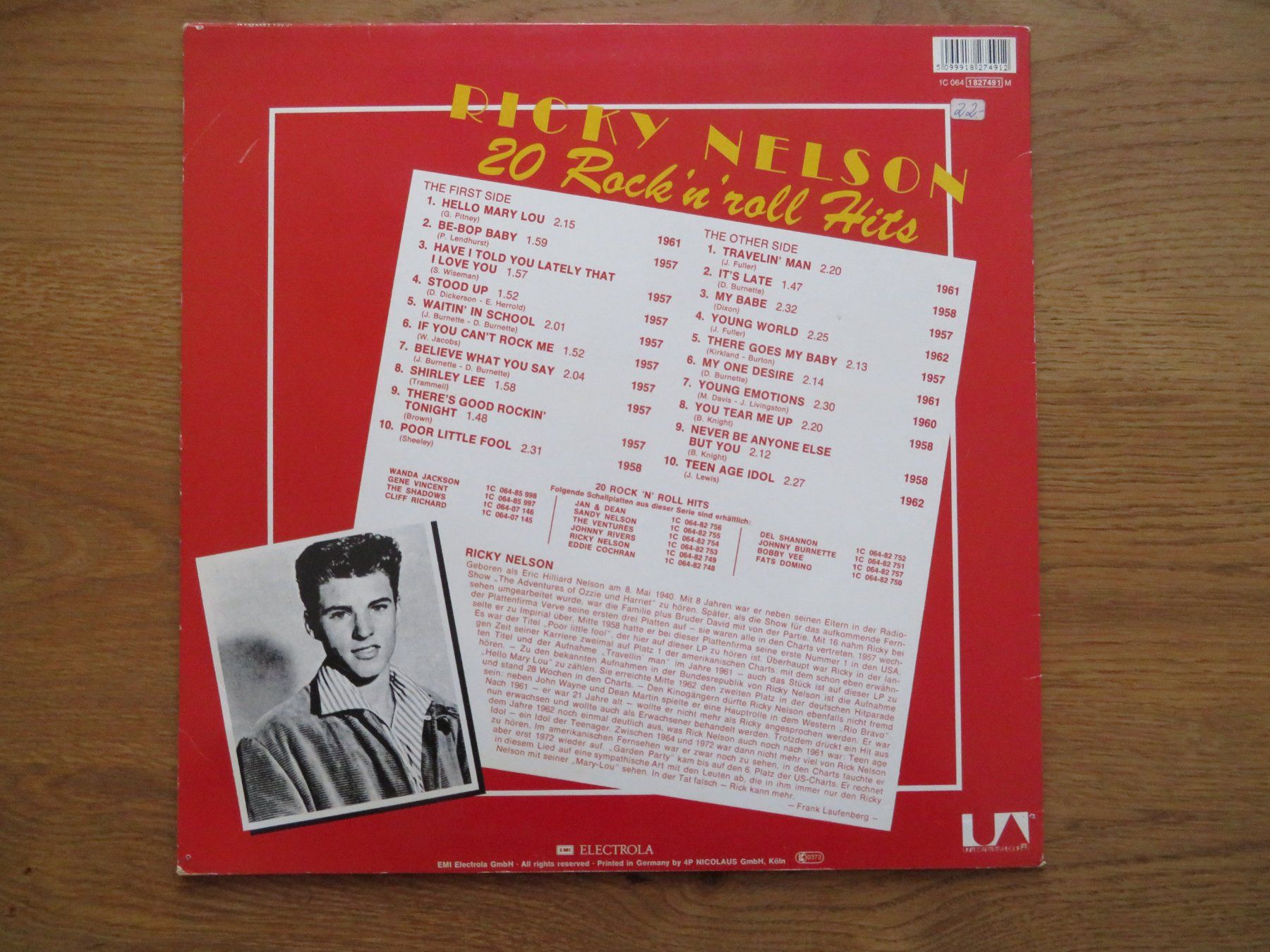 Dischi in vinile: RICKY NELSON 20 ROCK N ROLL HITS – Nuovo (secondo la descrizione) da Zürich venduto da max_cp5f 1