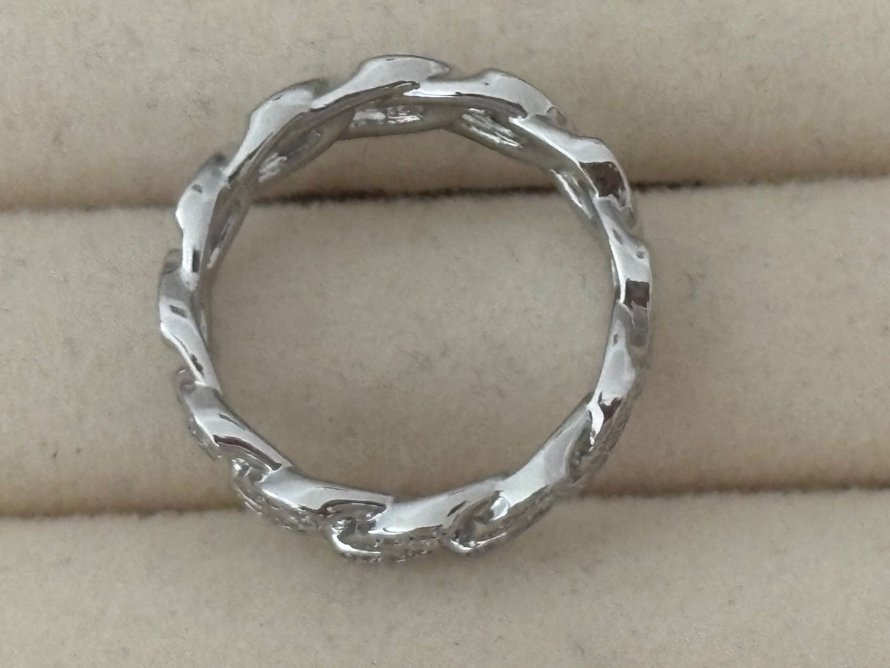 Anelli: Luxus Elegante Gr.18/8 Ring Memoire Farbe :Silber/ Zirkonia – Nuovo (secondo la descrizione) da Biel-Bienne venduto da Roserosse13 3