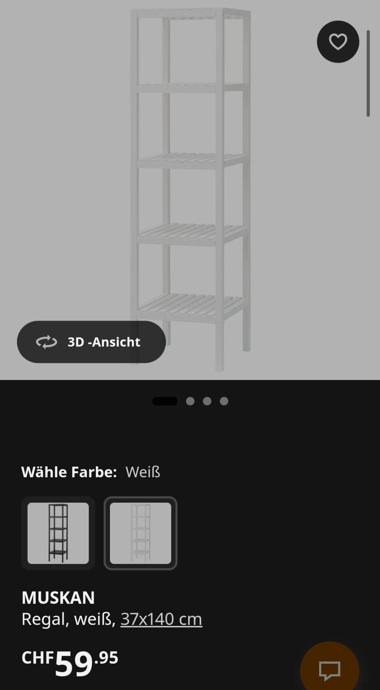 Ikea Regale: Muskan Ikea 37x140cm – Gebraucht aus Dietikon von nat_6p98