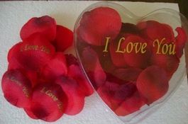 Neu Dekoration Rosenblätter I love you