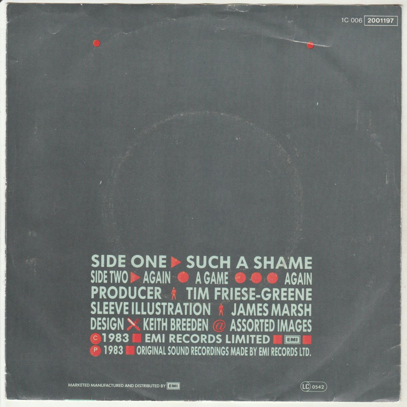 Dischi in vinile: Talk Talk - Such a Shame 7" Vinyl 1983 – Usato da Tübach venduto da JamesStone 1