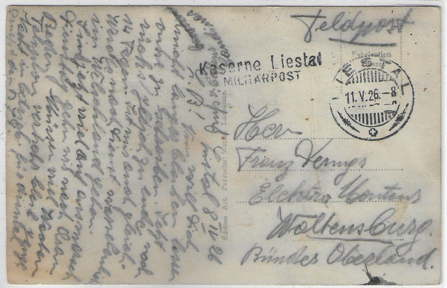 Cartoline postali: Liestal - Generalansicht – Difettoso da Ettingen venduto da Kartenplanet 1