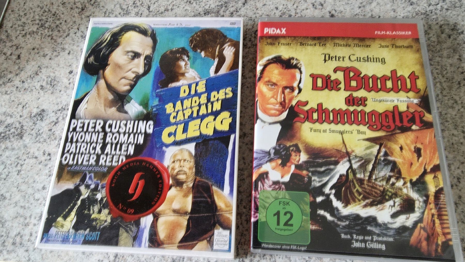 Alle DVDs: 2 Peter Cushing Filme Hammer studios. – Gebraucht aus Ettingen von 1964erNachtzugfahrer
