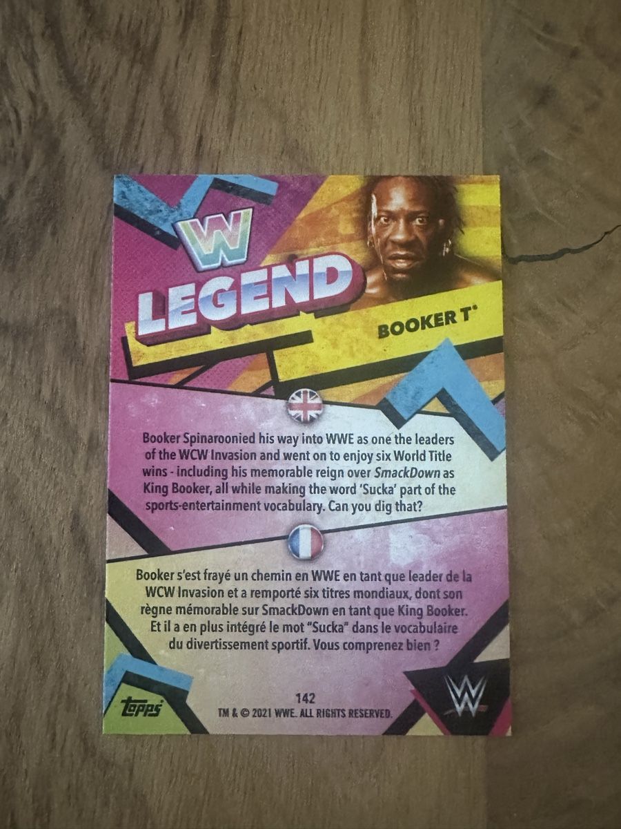 Topps Carte collezionabili: WWE Topps Legend Card - Booker T – Nuovo (secondo la descrizione) da Luzern venduto da LuzernTCGLab 1