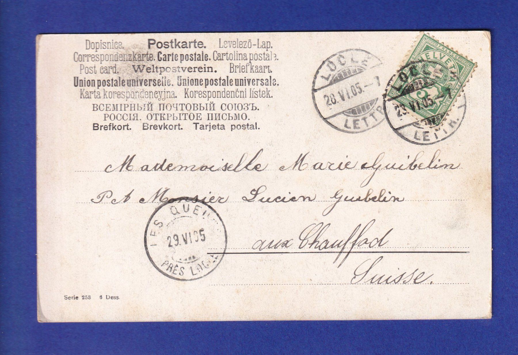 Cartoline postali: ENFANT - Sur le chemin – Usato da Pully venduto da nicecards-shop 1