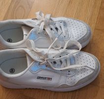 Damenschuhe Grösse 40 weiss-silber, guter Zustand