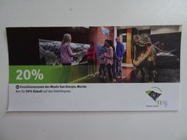 20% Rabatt Fossilienmuseum Monte San Giorgio, Meride