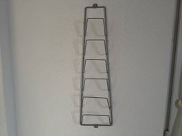 Pfannendeckel-Halter aus Metall 6 Fächer gebrauchter Zustand