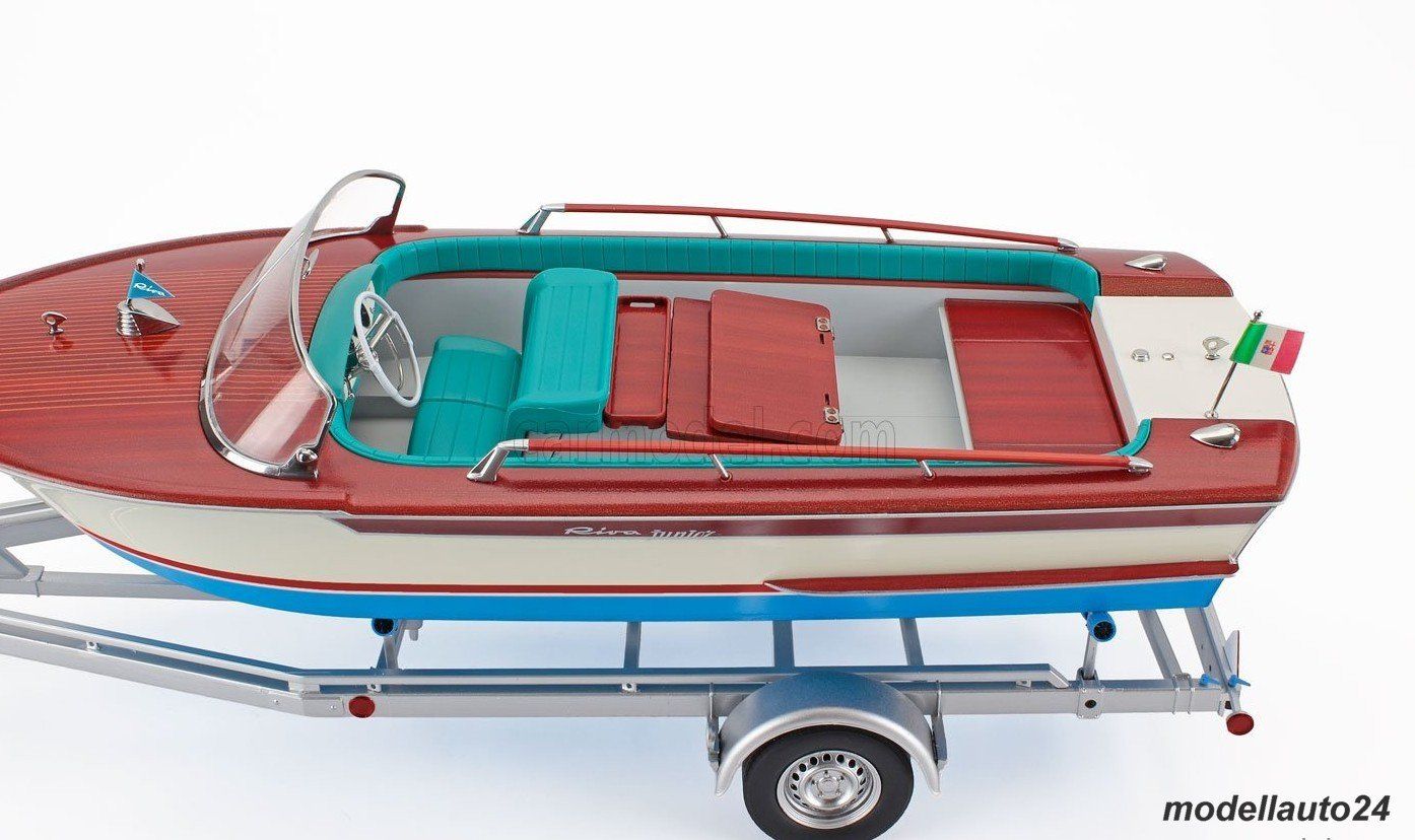 Modellini d'auto: Bootsanhänger mit Riva-Junior Boot 1966 / Mitica 1:18 – Nuovo e nell'imballaggio originale da Seuzach venduto da Modellauto24 2