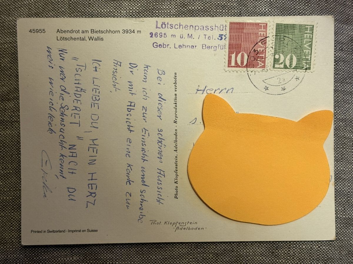 Cartoline postali: AK von Bietschhorn – Usato da Rümlang venduto da Kartenpost1 1