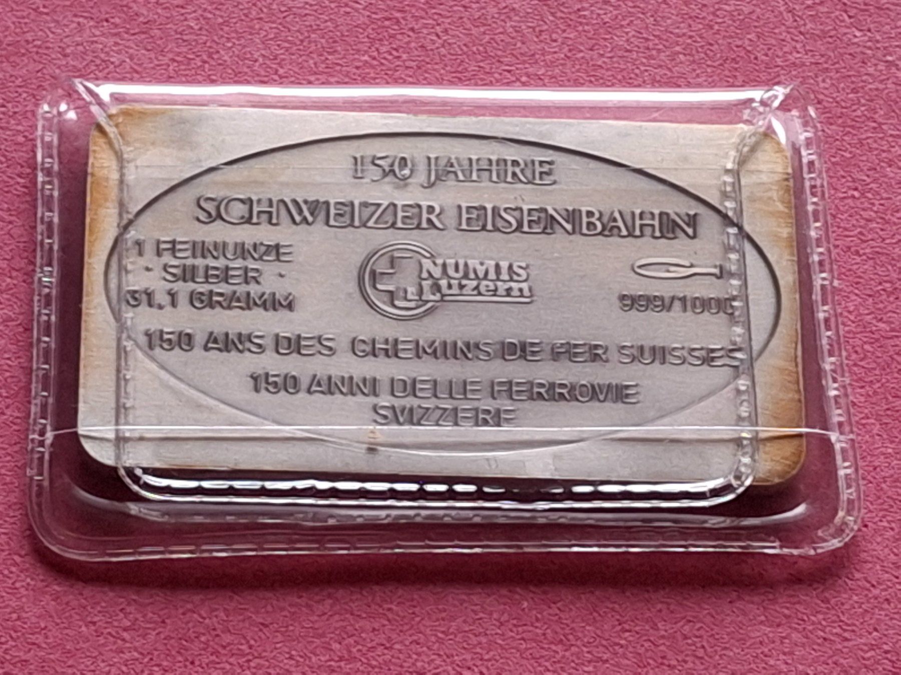 Edelmetalle: CH EISENBAHN - LES BRENETS - OVP – Gebraucht aus Boniswil von dpd4coins 1