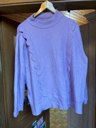 Pull mauve femme 48/50 bon état