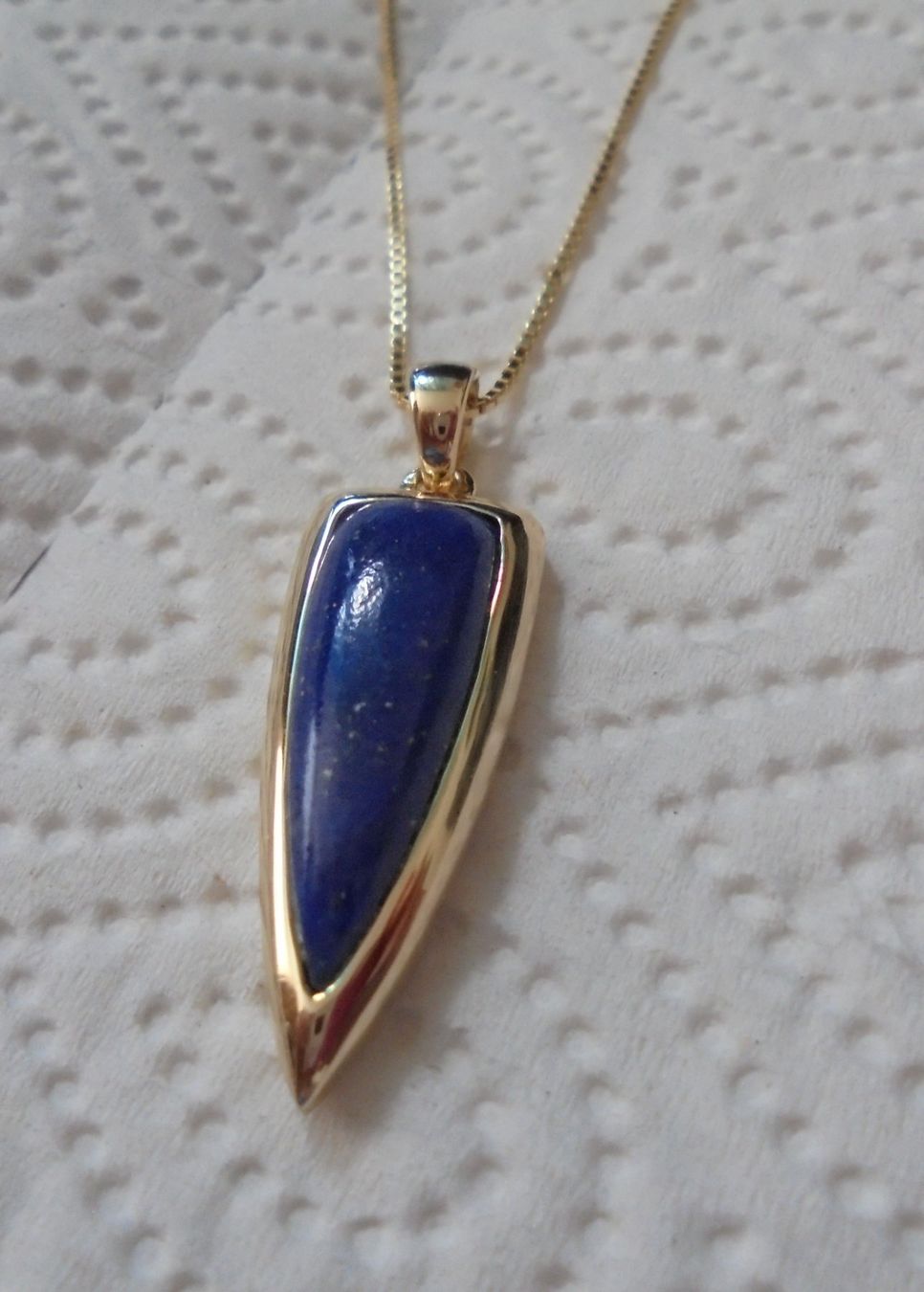 Anhänger: Echtschmuck: Lapislazuli-Silberanhänger, vergoldet – Neu (gemäss Beschreibung) aus Zuchwil von maumauchi 8
