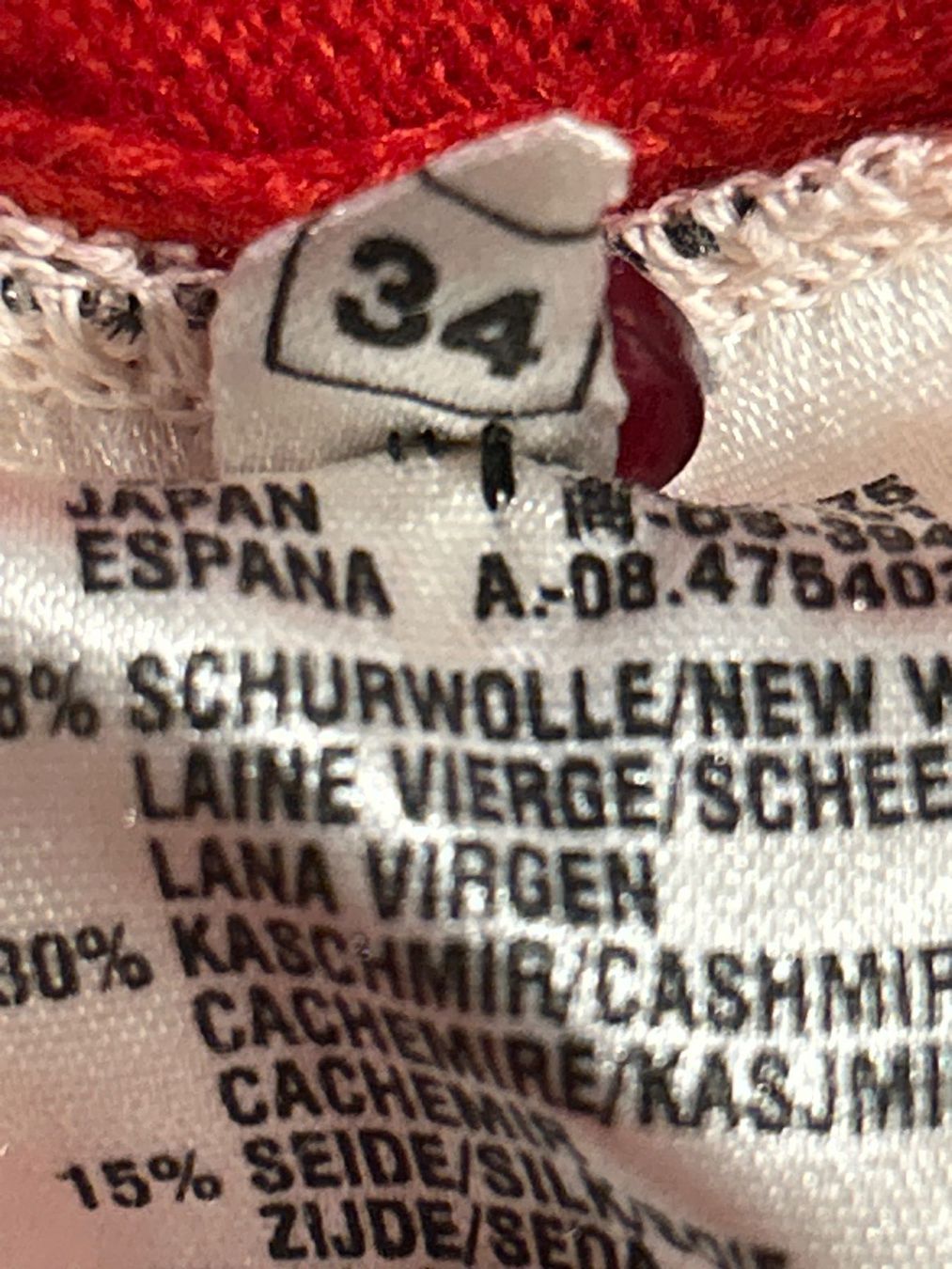 Pulls & Sweat-shirts: Kurzarm Pullover rot Schurwolle/Kaschmir/Seide Gr. 34 – D'occasion à Brunnen par Nala2929 6