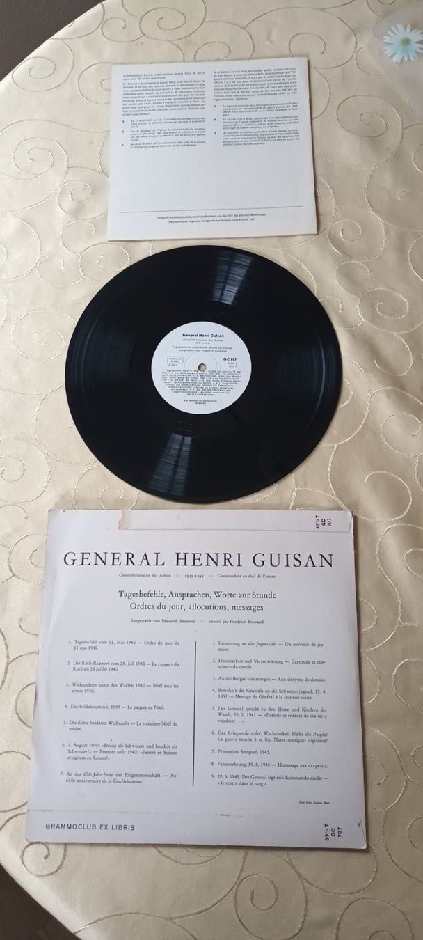 Vinyles: General Henri Guisan Schallplatte – D'occasion à Arisdorf par friendly01 2