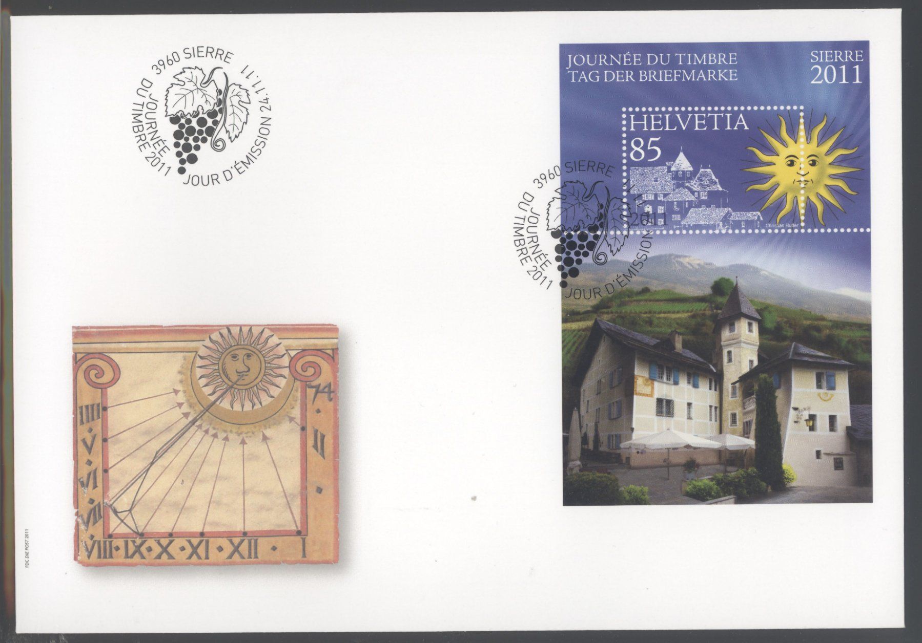 Tutti i francobolli: 2011, FDC, Tag der Briefmarke (Nr. 1412), Grossformat E6 – Usato da Willisau venduto da Vollstempel