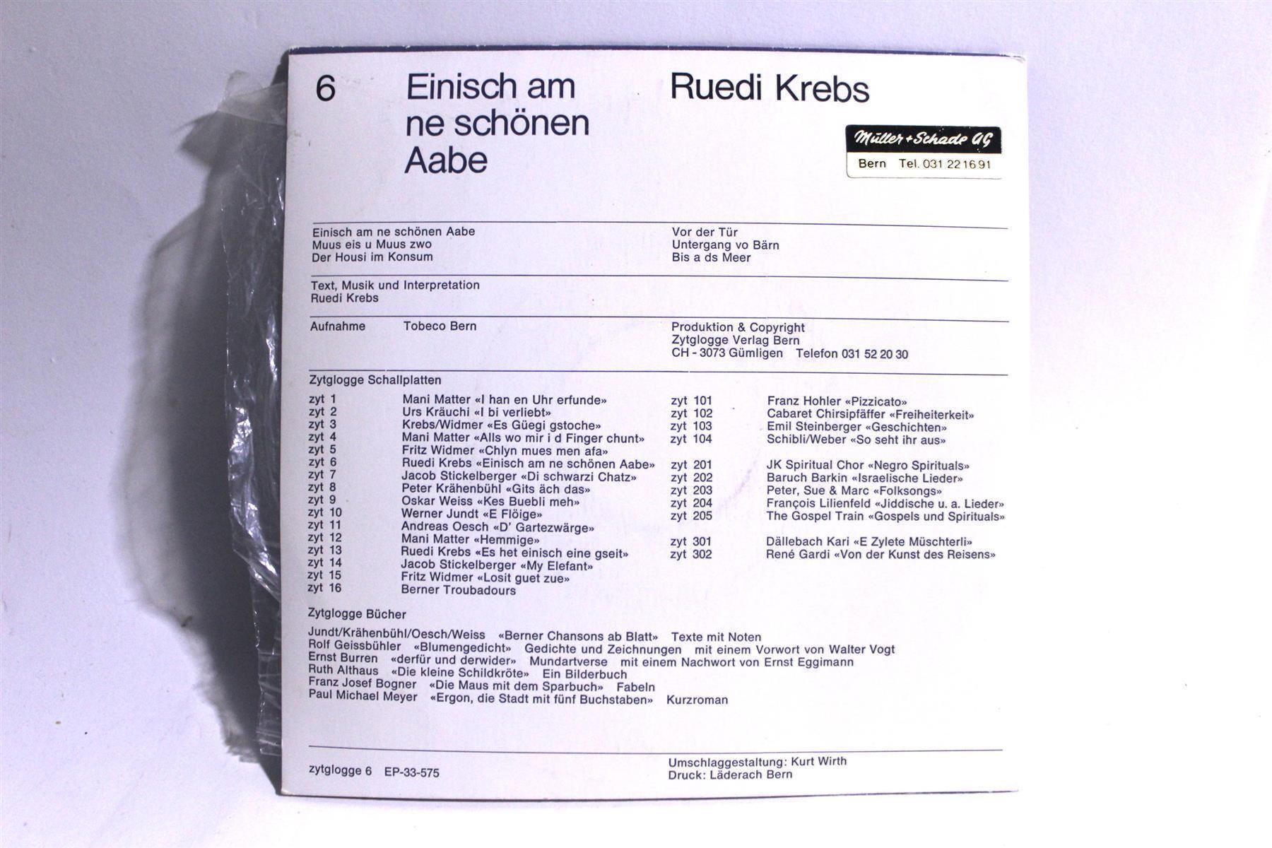 Libri: RUEDI KREBS: Einisch am ne schöne Aabe – Usato da Bern venduto da kultiges 5