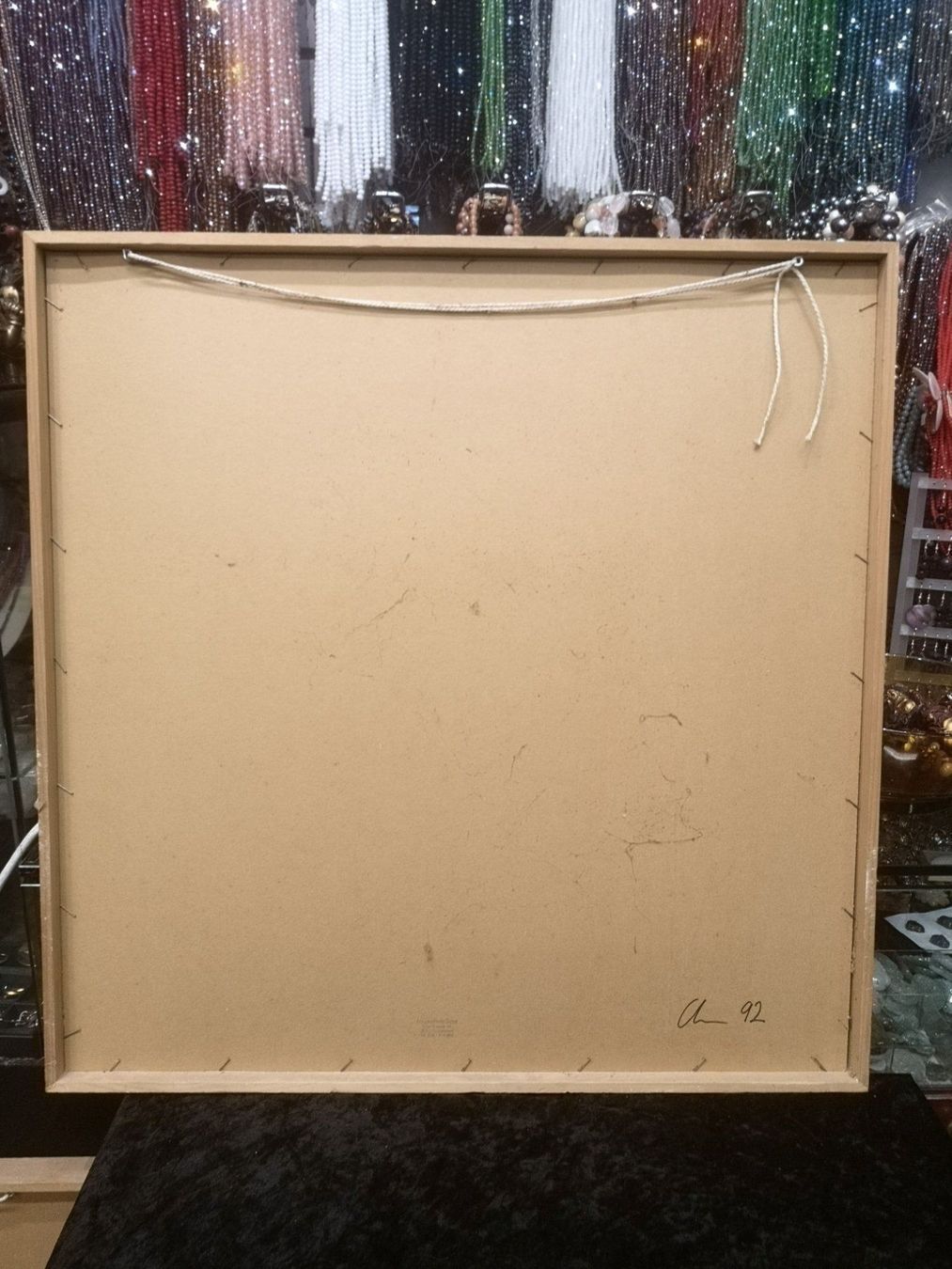 Gemälde: PEINTURE DATÉE 92 ET SIGNÉE AU DOS – Gebraucht aus Genève von Qanil77 5
