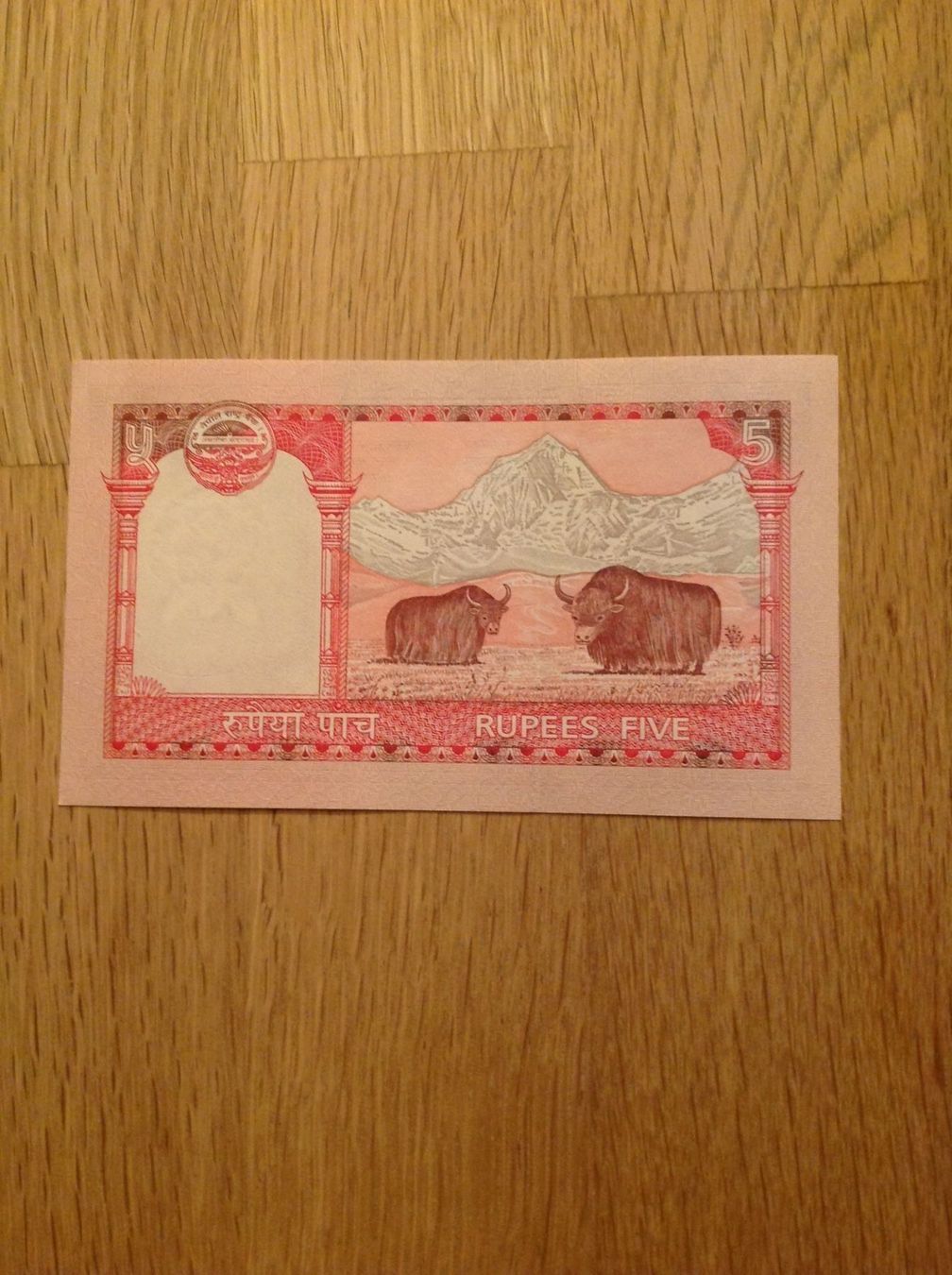 Banconote: Billet de cinq rupie  de Népal UNC – Nuovo (secondo la descrizione) da Villars-sur-Glâne venduto da Graca03 3