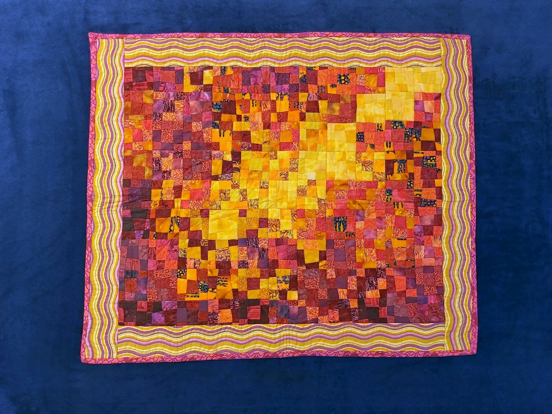 Tutte le decorazioni: Patchwork Quilt "Serengeti Sunset" Unikat 95 x 79 cm – Nuovo (secondo la descrizione) da Wetzikon ZH venduto da Meltingpot29