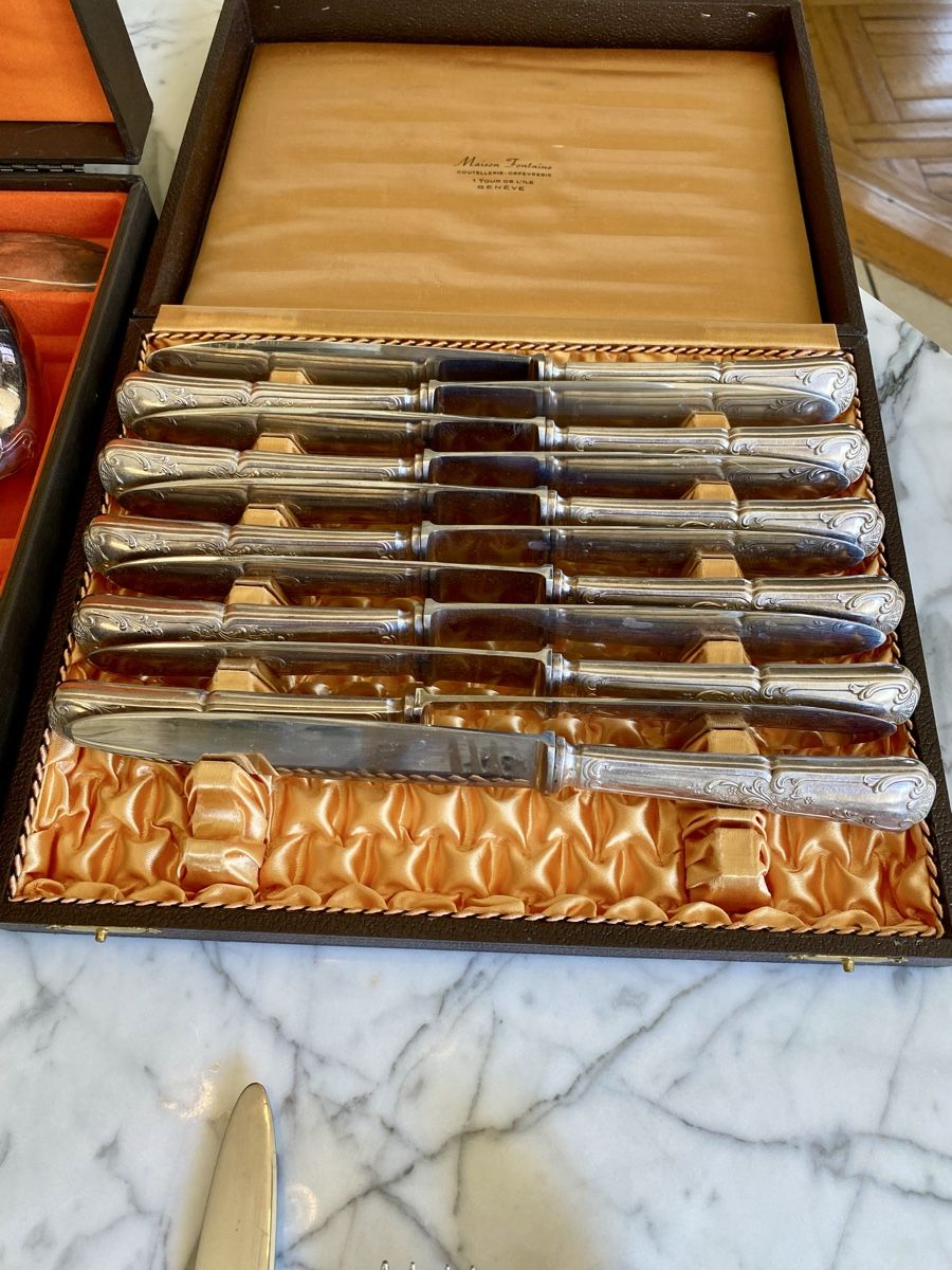 Set di posate: Ménagère complète en métal argenté – Usato da Genève venduto da Oscar-111 3