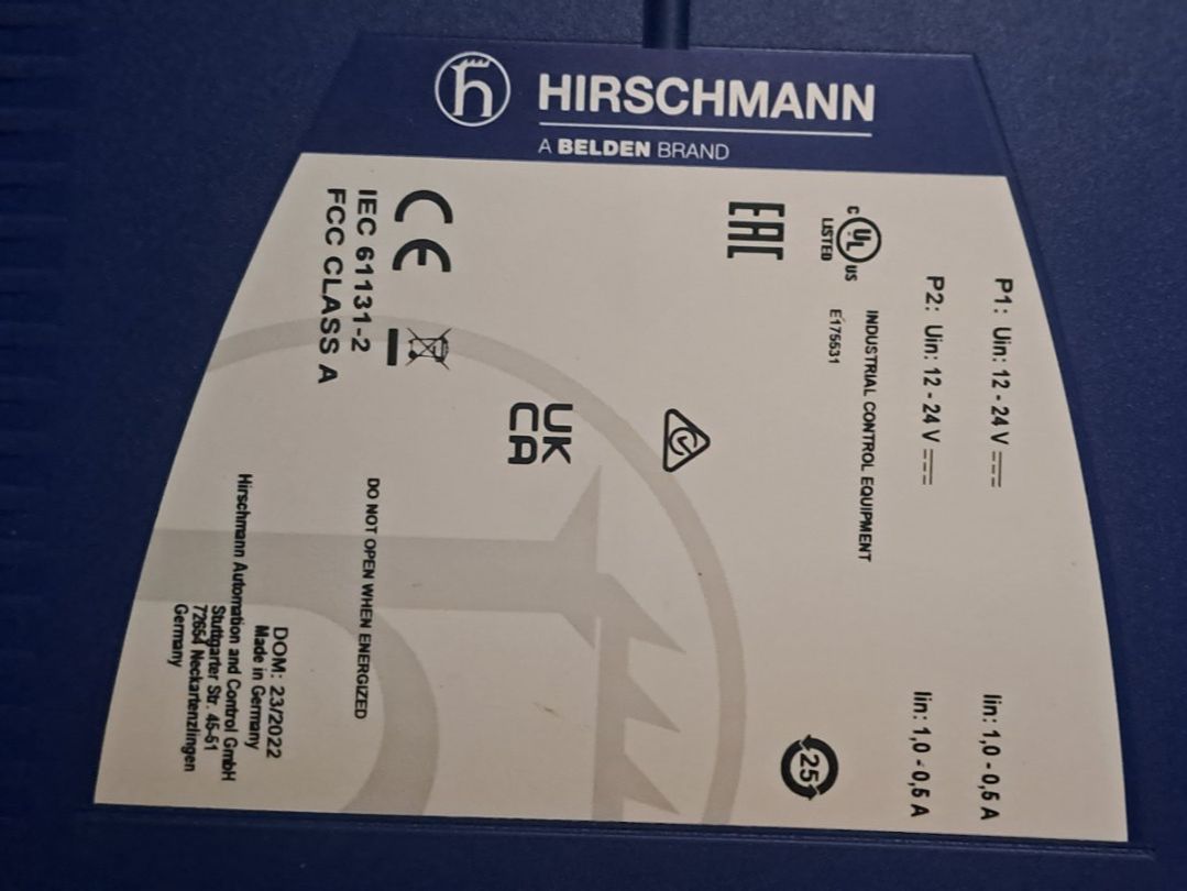 Hub & Switch: Hirschmann BRS50 managed rail mounted switch – Usato da Engwang venduto da CHRUHL 2