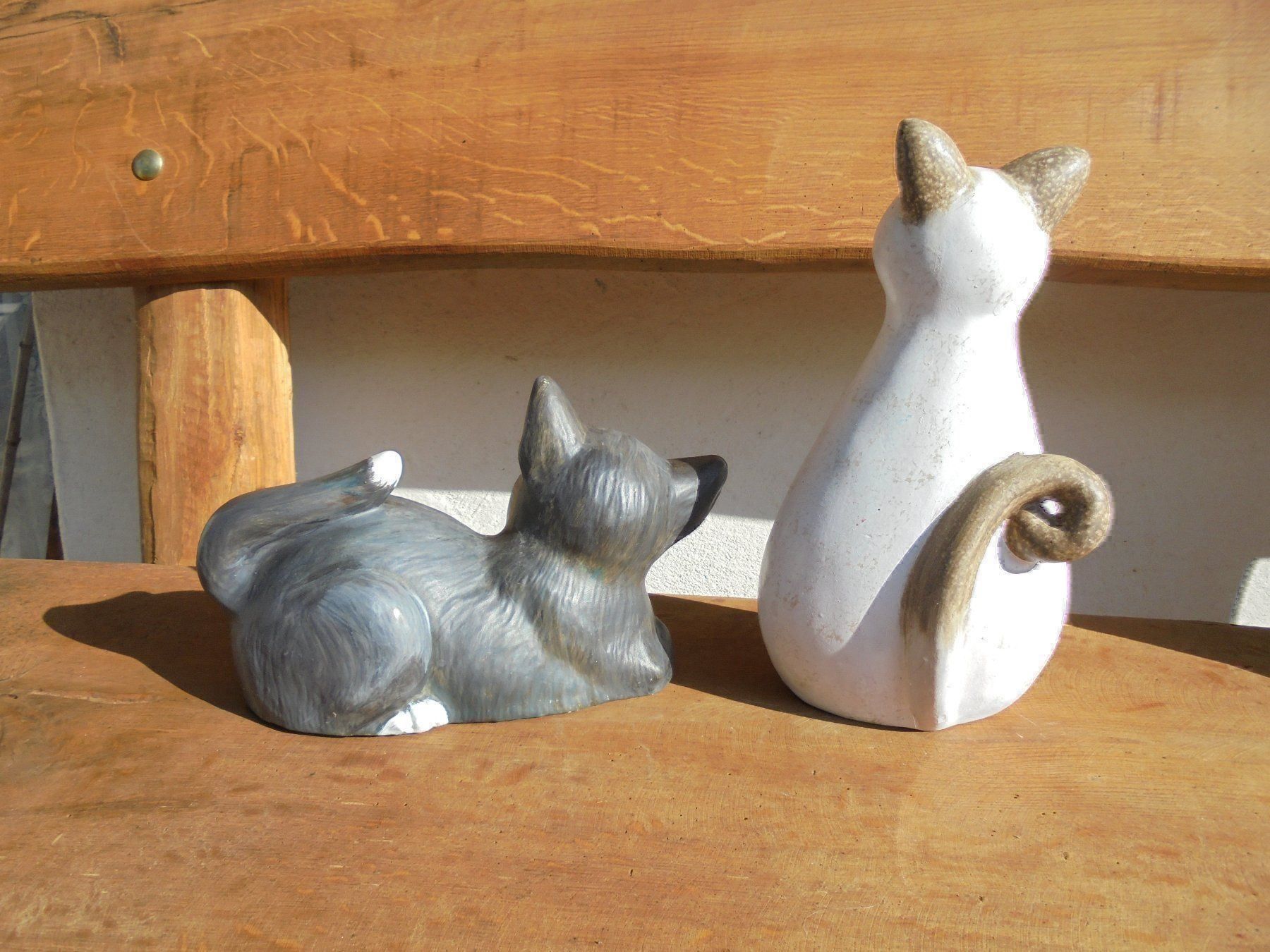 Tutte le decorazioni: 2 Katzen aus Keramik – Usato da Oberhallau venduto da puper5 1